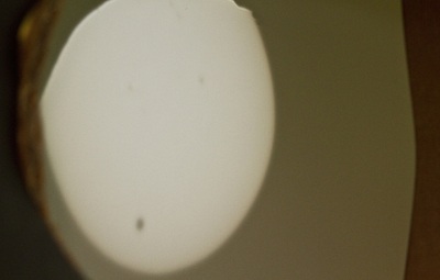 [Transit of Venus, 2012-06-05, through Viewing Box.  The image shown is reduced in size to fit this page.  Click on the image to load a full size image in a new window.]