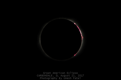 [Total eclipse 5 from Carbondale, IL, August 21, 2017.]